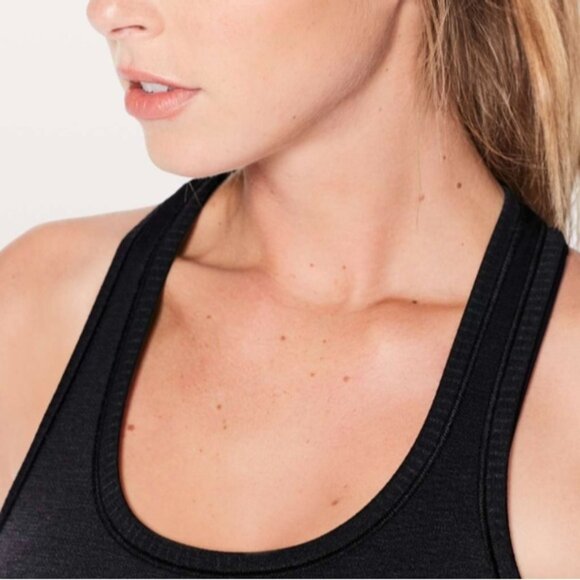 Lululemon Swiftly Tech Racerback Black / White / Black - Picture 3 of 8